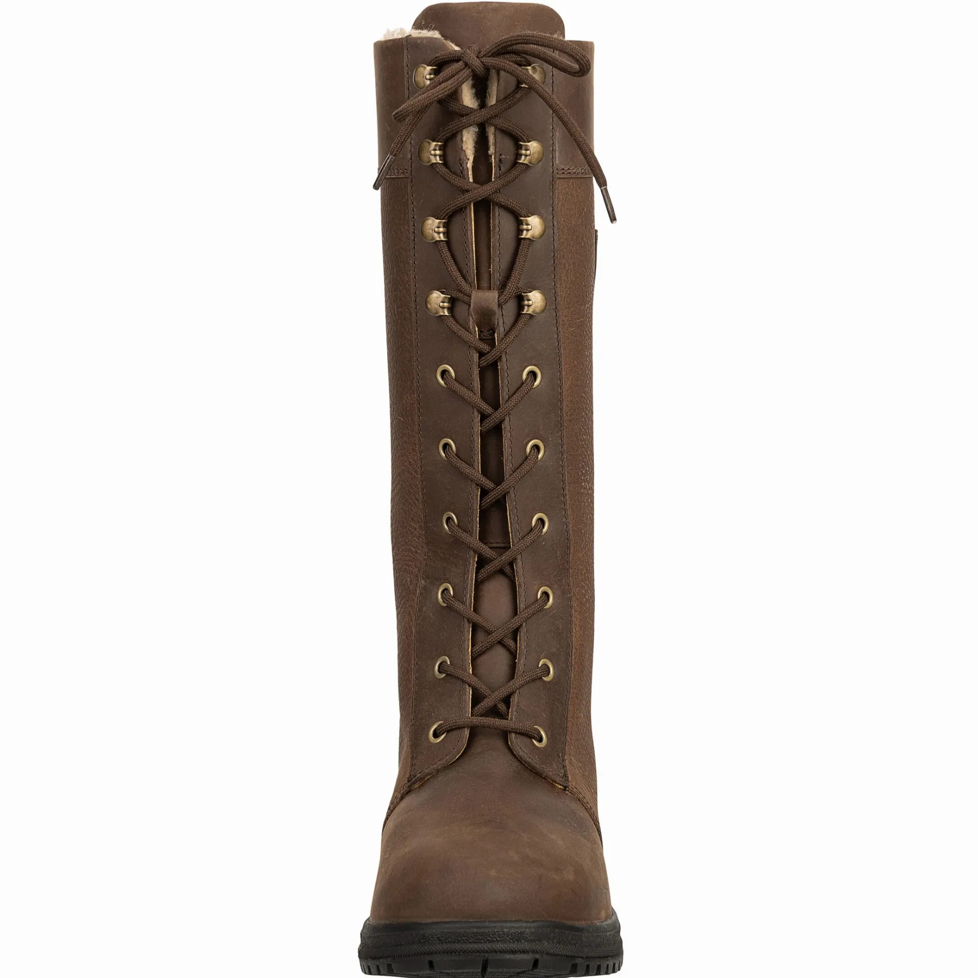 Winter Damen Reitstiefel GALWAY Echtleder waxy brown
