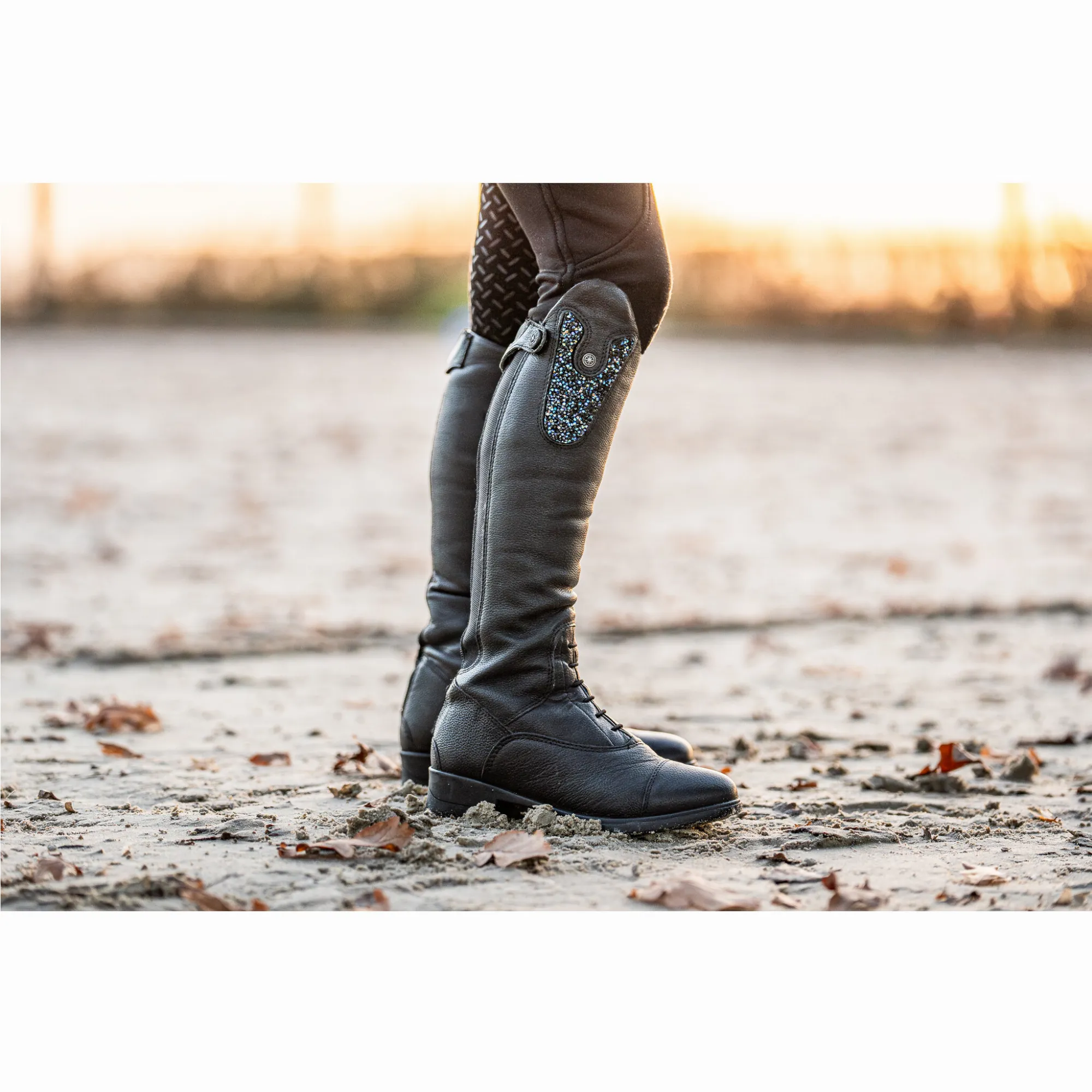 Kinder Reitstiefel NOVA KIDS FUN CONVERTIBLE Echtleder schwarz
