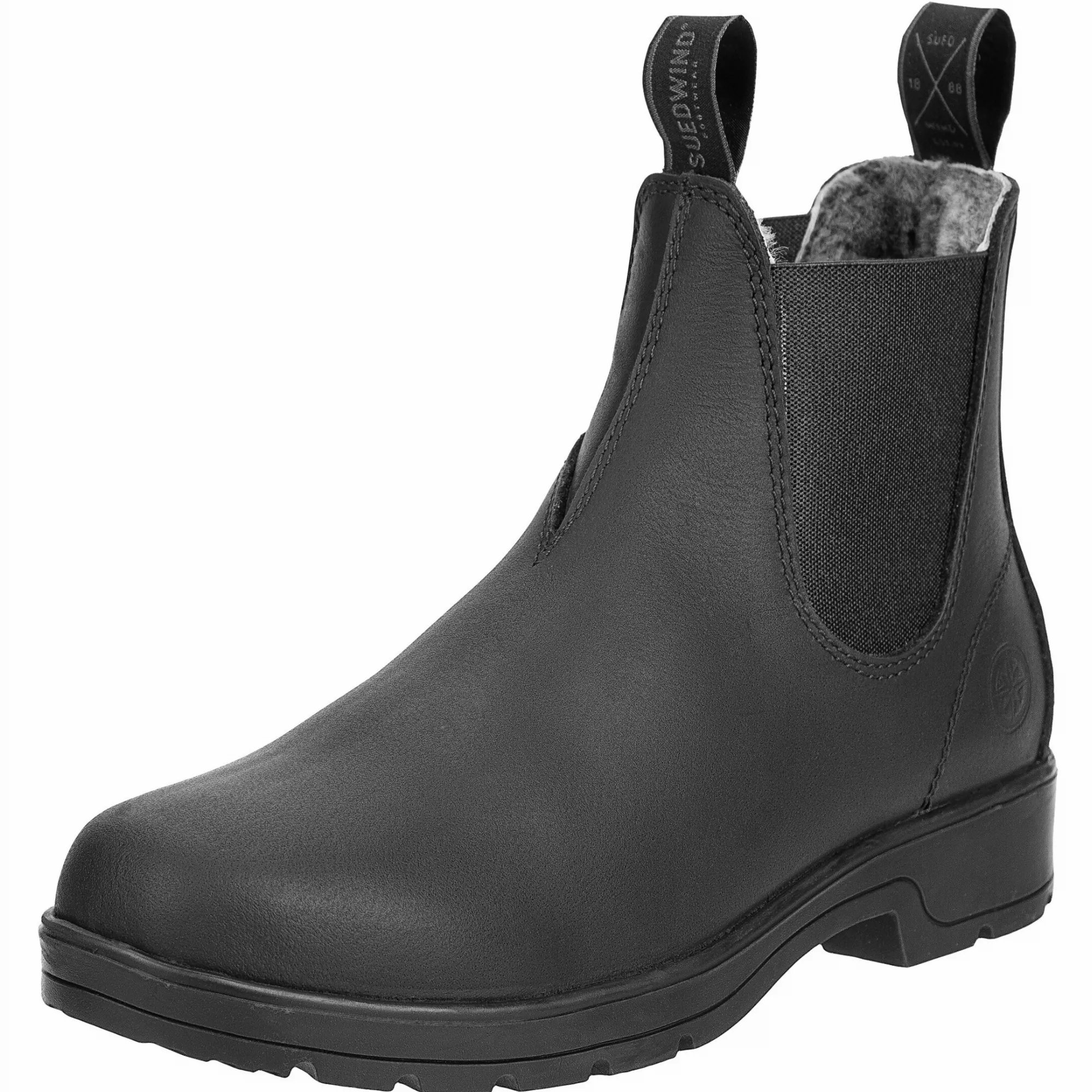Winter Reitstiefeletten 1888 AUSTRALIAN CLASSIC Merino Echtleder schwarz