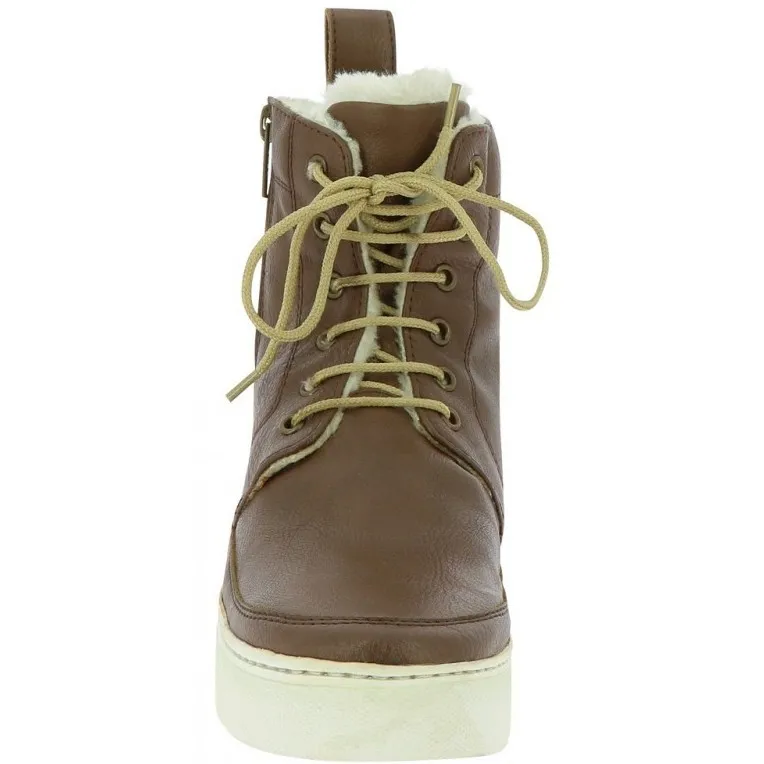 Winter Damen Reitstiefeletten CITY braun