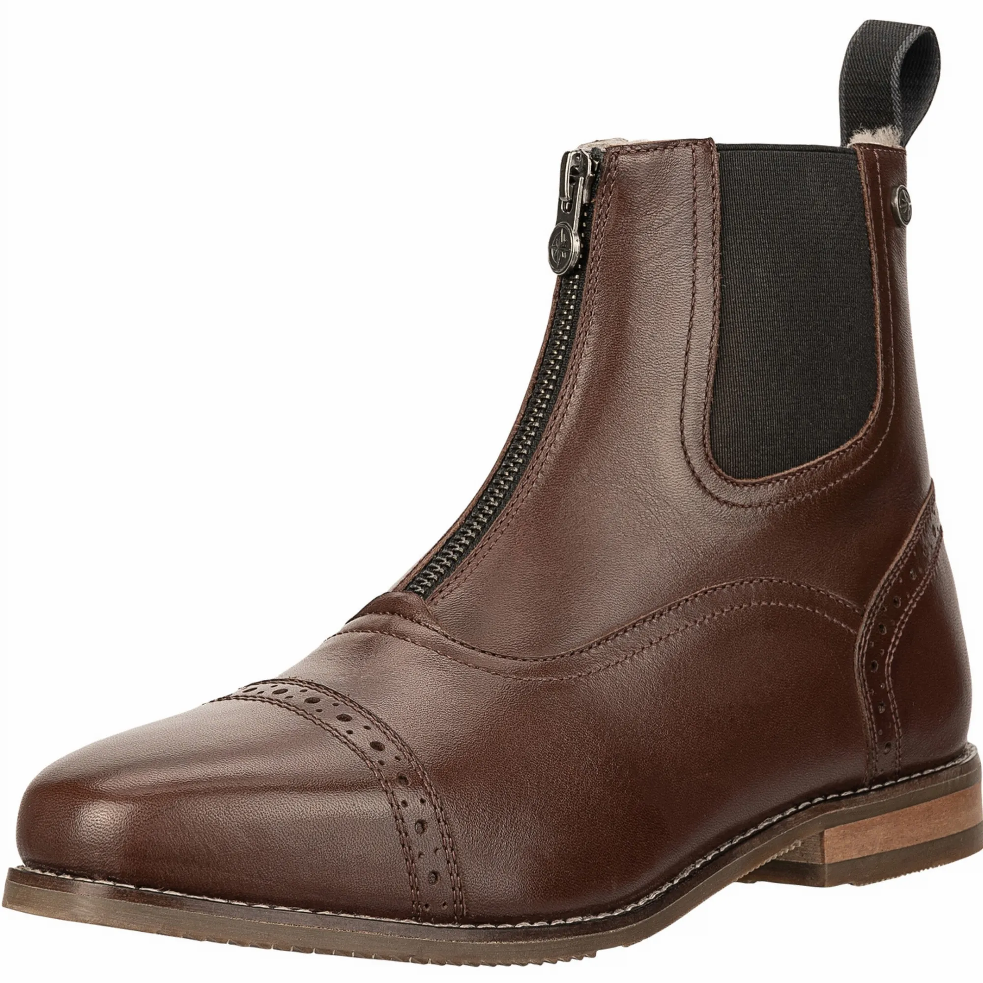 Winter Reitstiefeletten FLORENTINA FZ Merino Echtleder braun