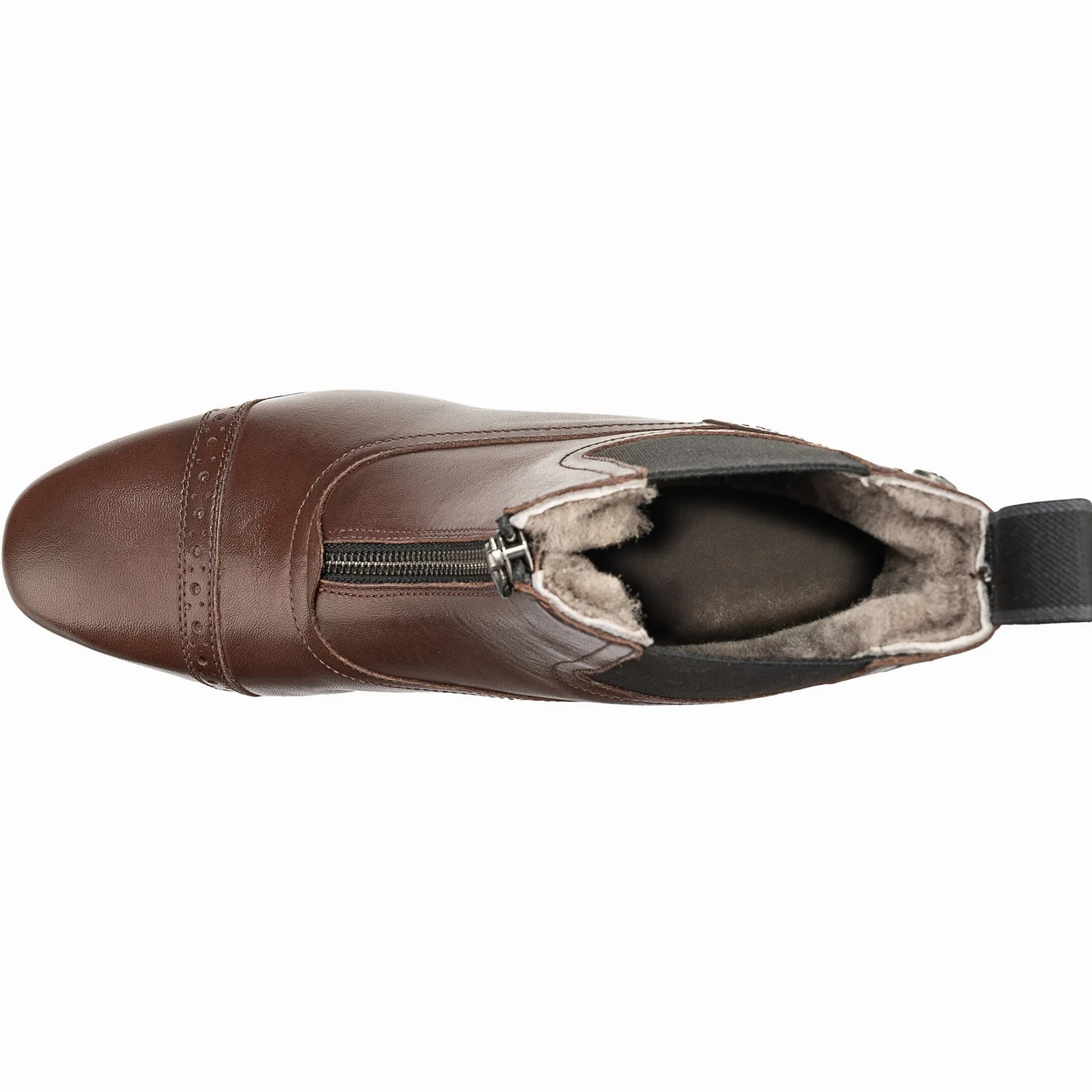 Winter Reitstiefeletten FLORENTINA FZ Merino Echtleder braun