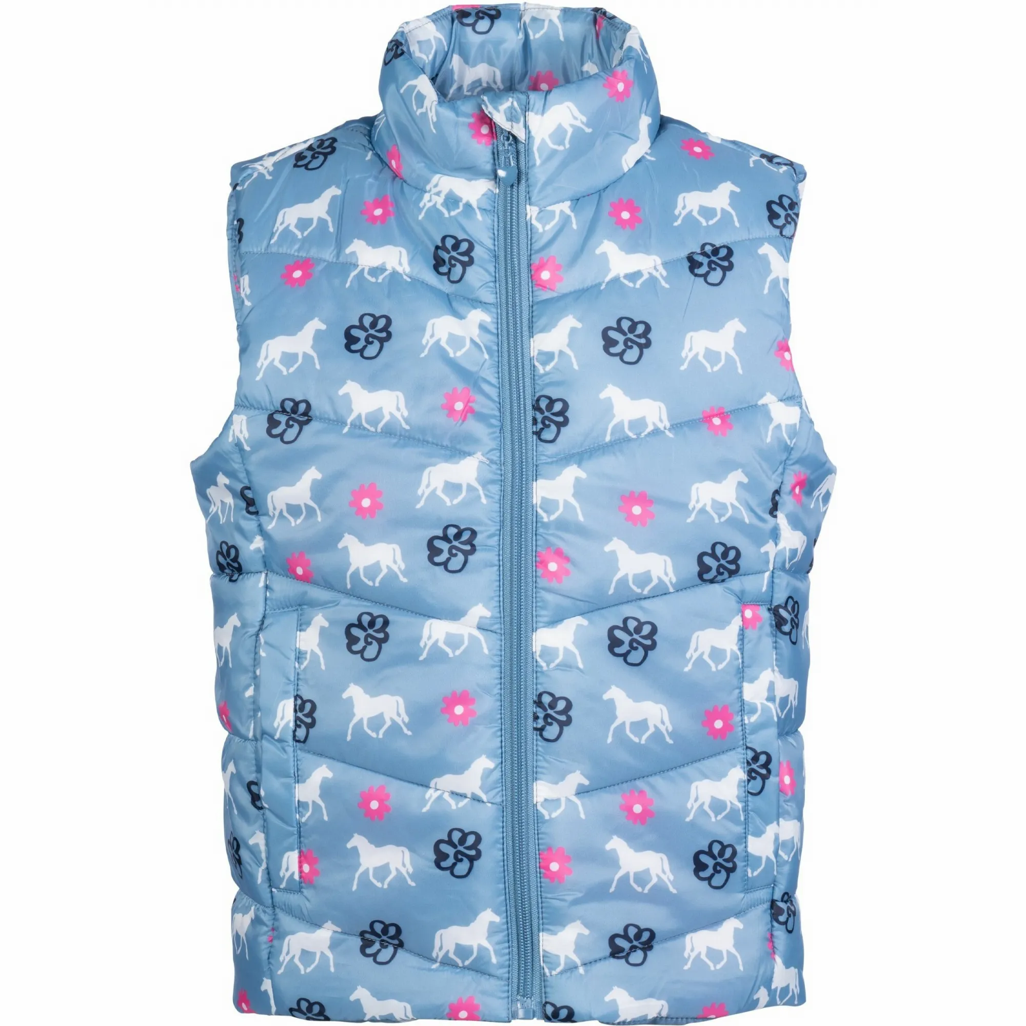 Kinder Reitweste BRIA FLOWER rauchblau