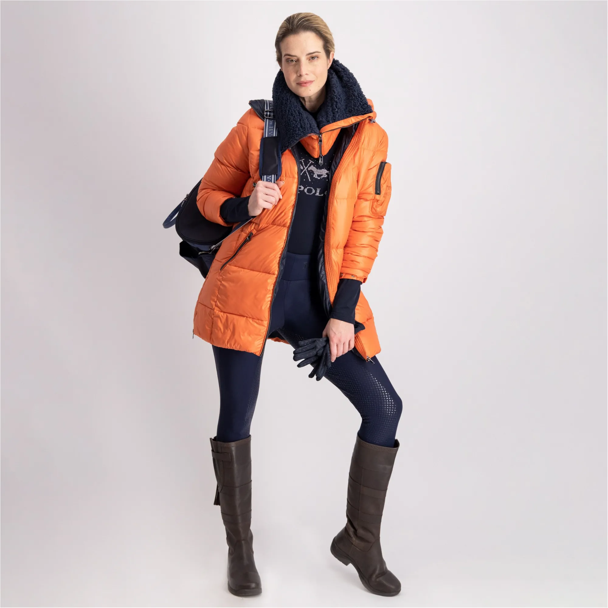 Damen Rollkragenpullover HVPDesray navy