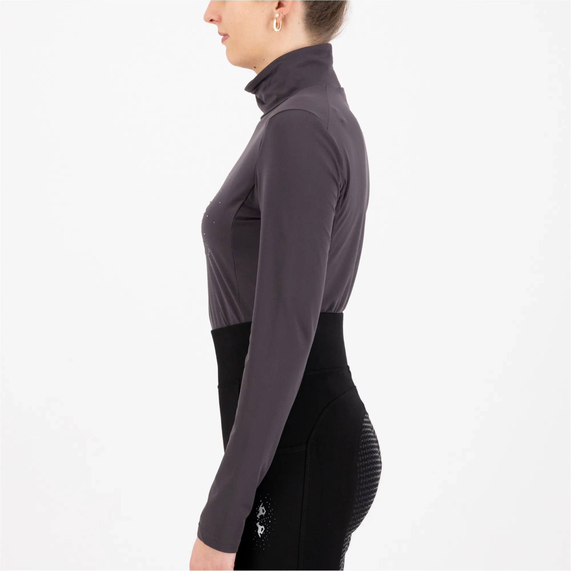 Damen Rollkragenpullover HVPDesray zinc grey