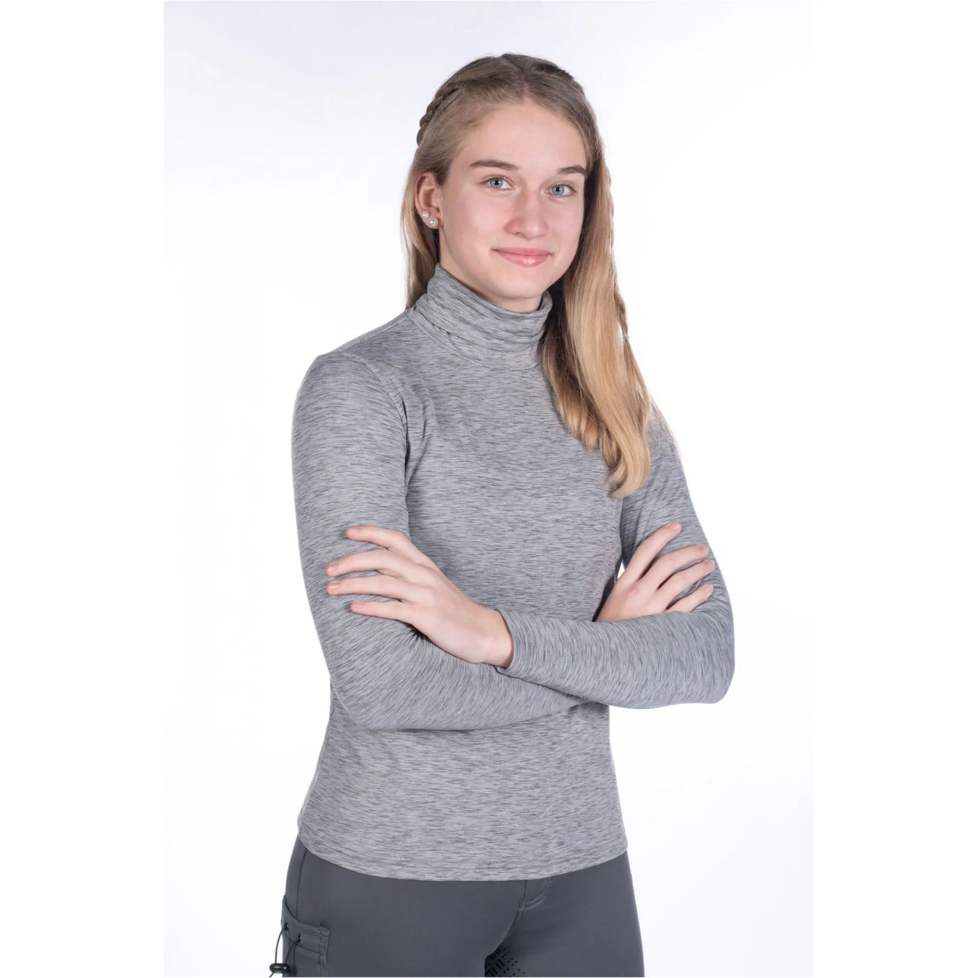 Kinder Rollkragenshirt RUBY grau