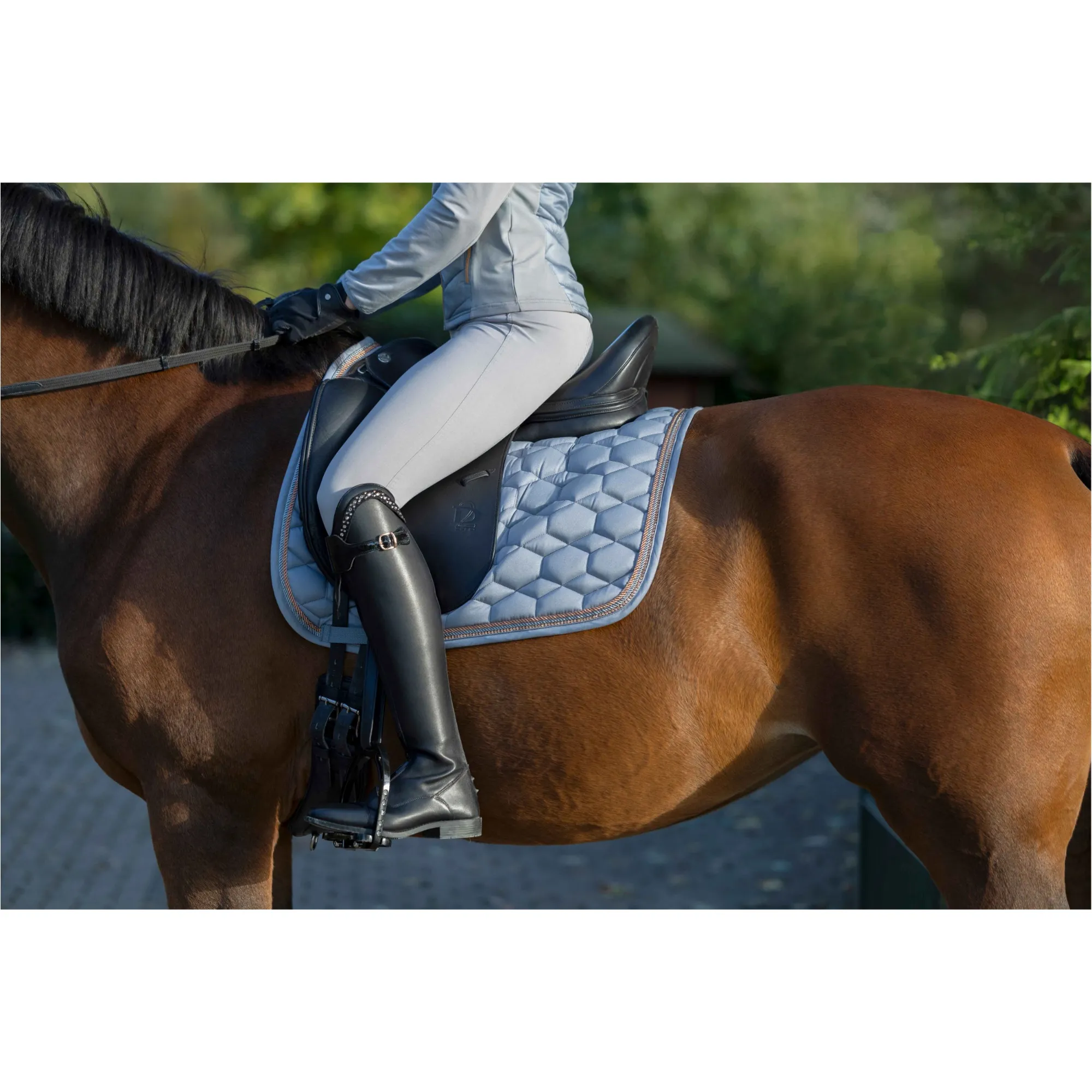Schabracke ROSEGOLD GLAMOUR STYLE grau/rosegold