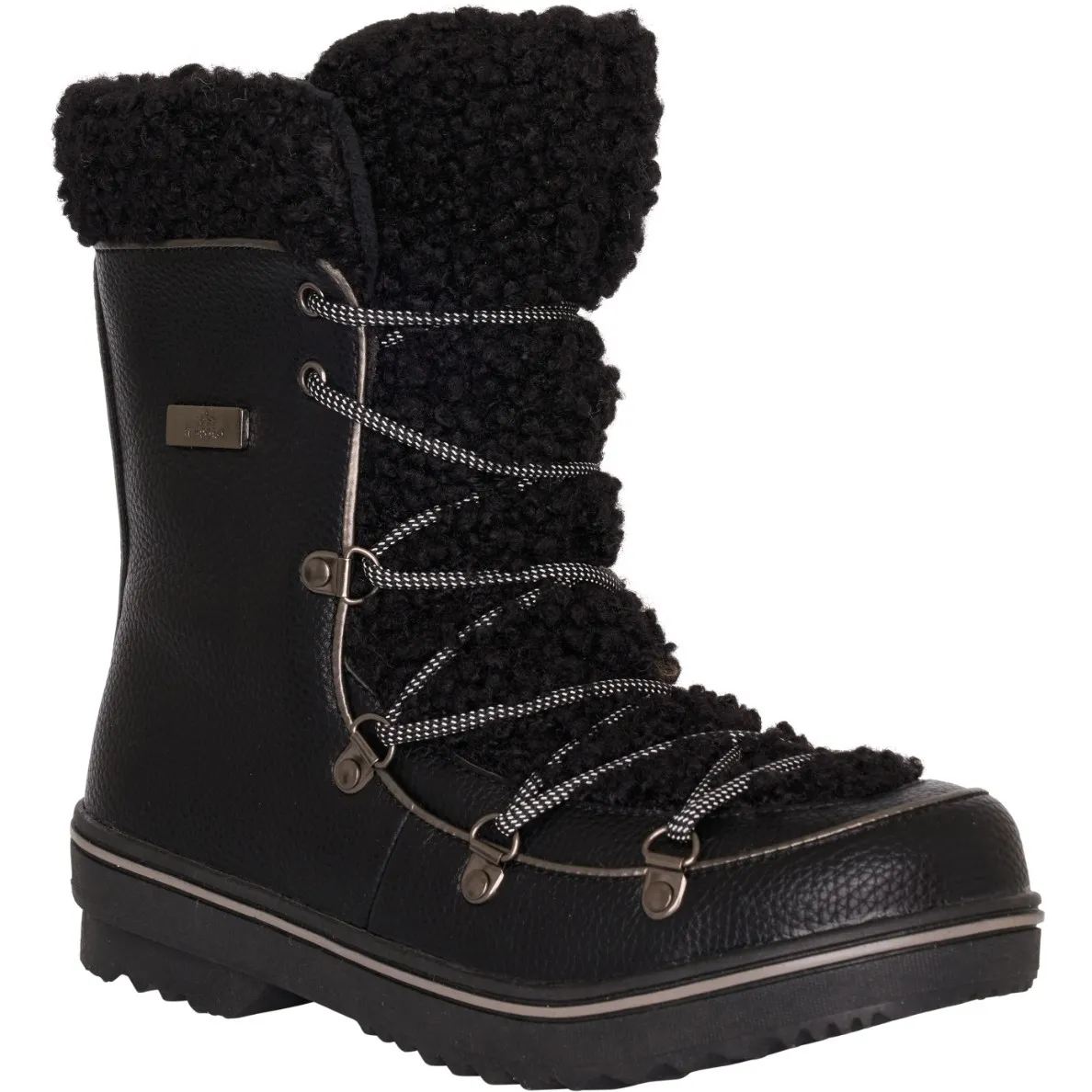 Winter Damen Stiefel HVPGlasynn Sherpa schwarz