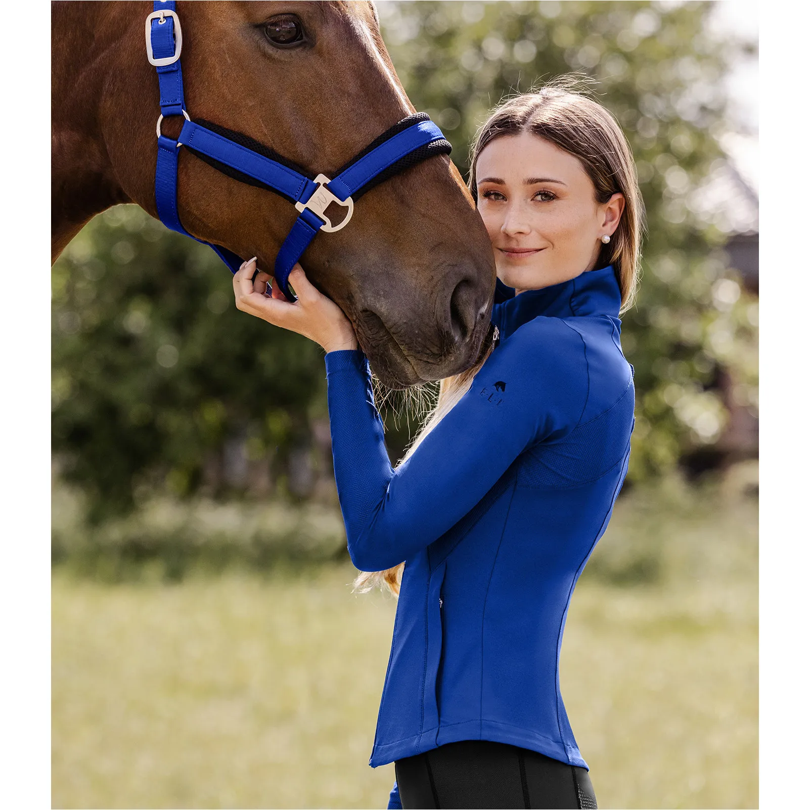 Damen Sweatjacke PADUA Powerstretch saphirblau