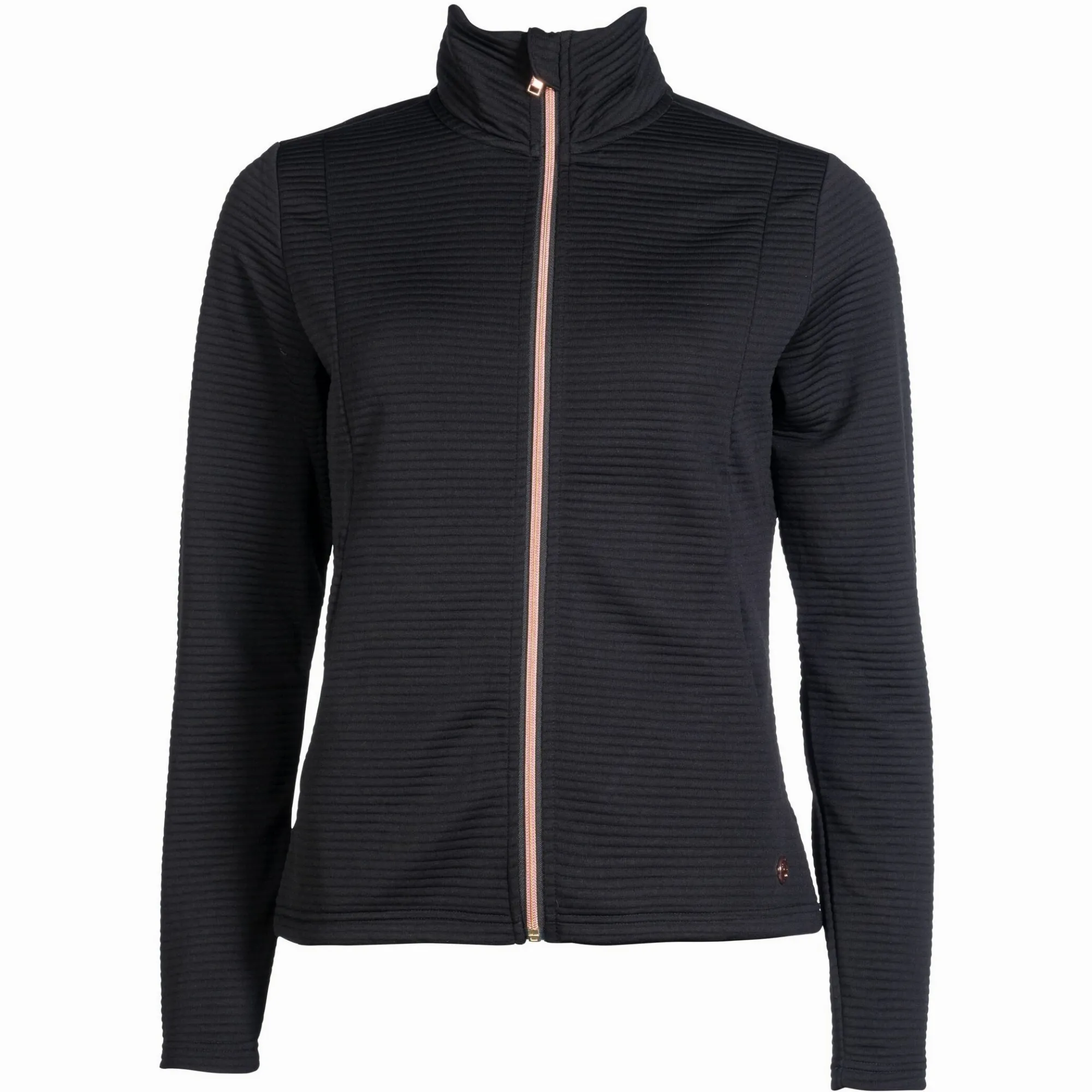 Damen Sweatjacke YVONNE schwarz/rosegold