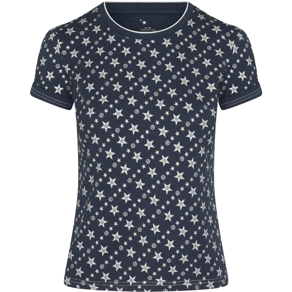 Damen T-Shirt IRHBobby Star navy