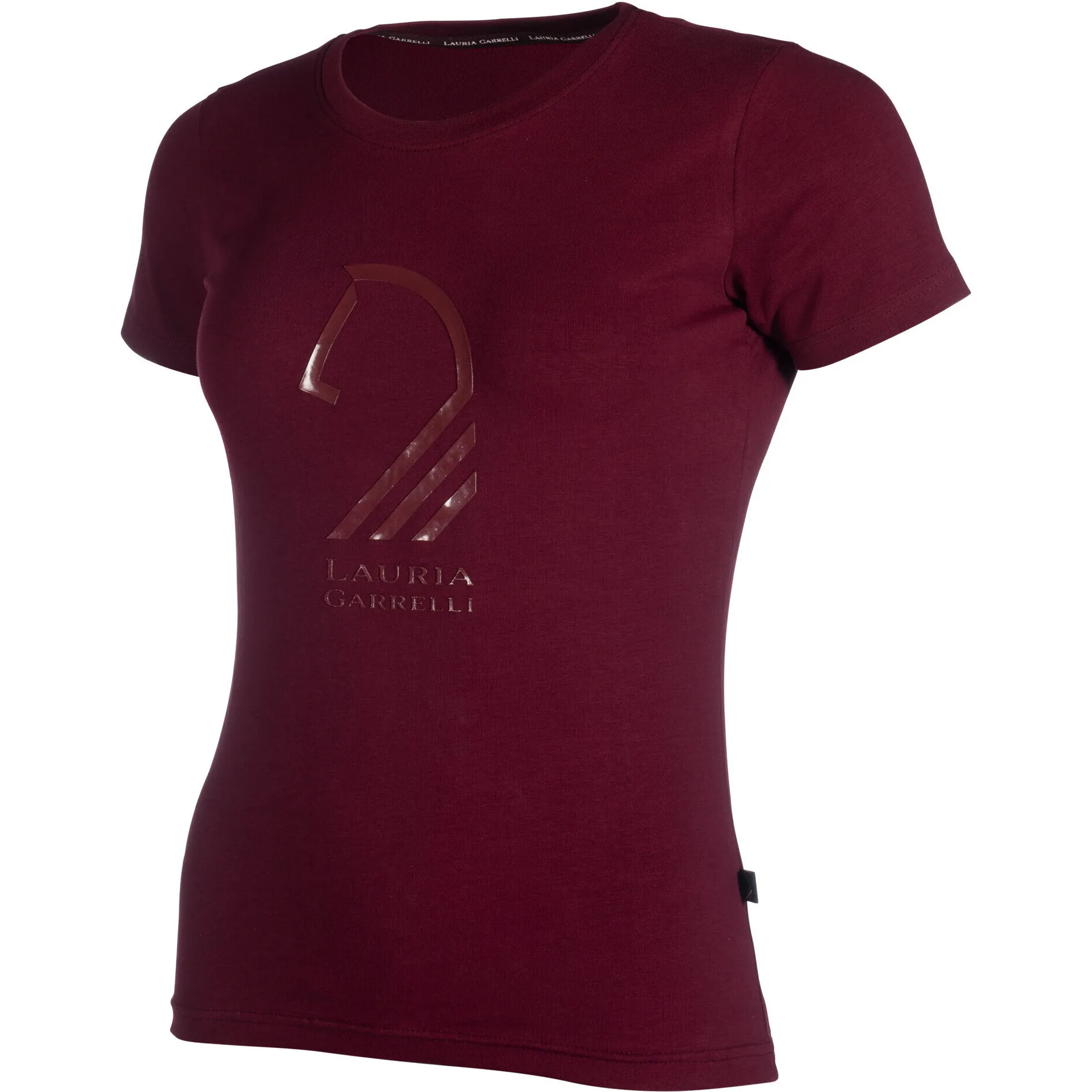 Damen T-Shirt LIVIGNO HORSE HEAD bordeaux
