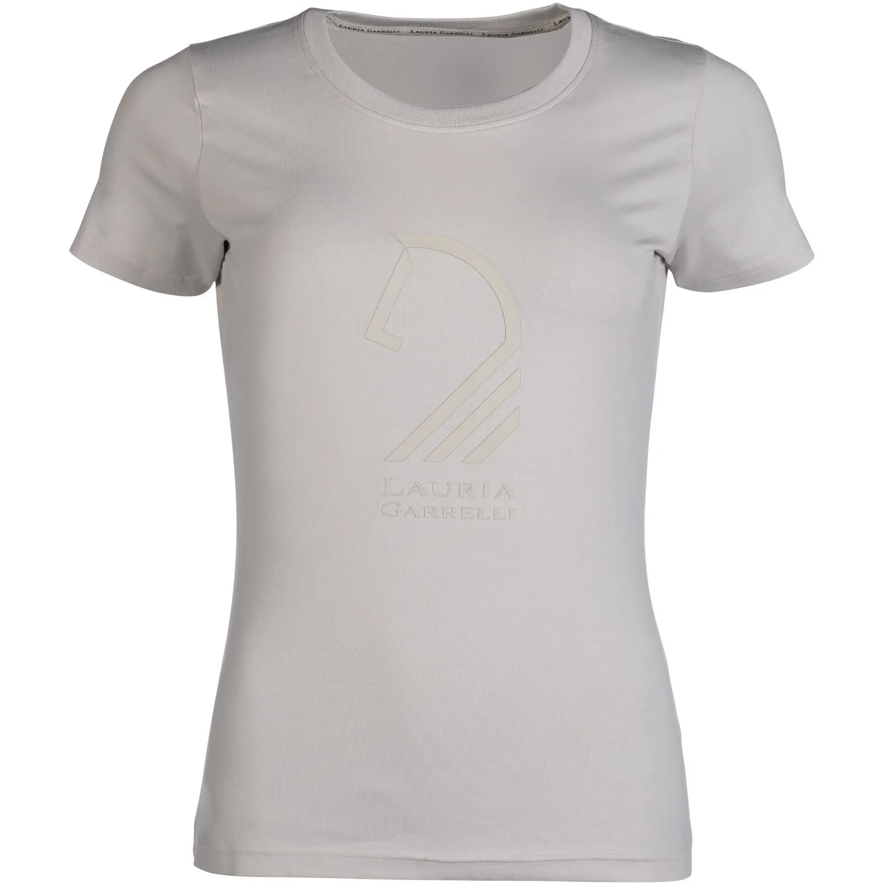 Damen T-Shirt LIVIGNO HORSE HEAD steingrau