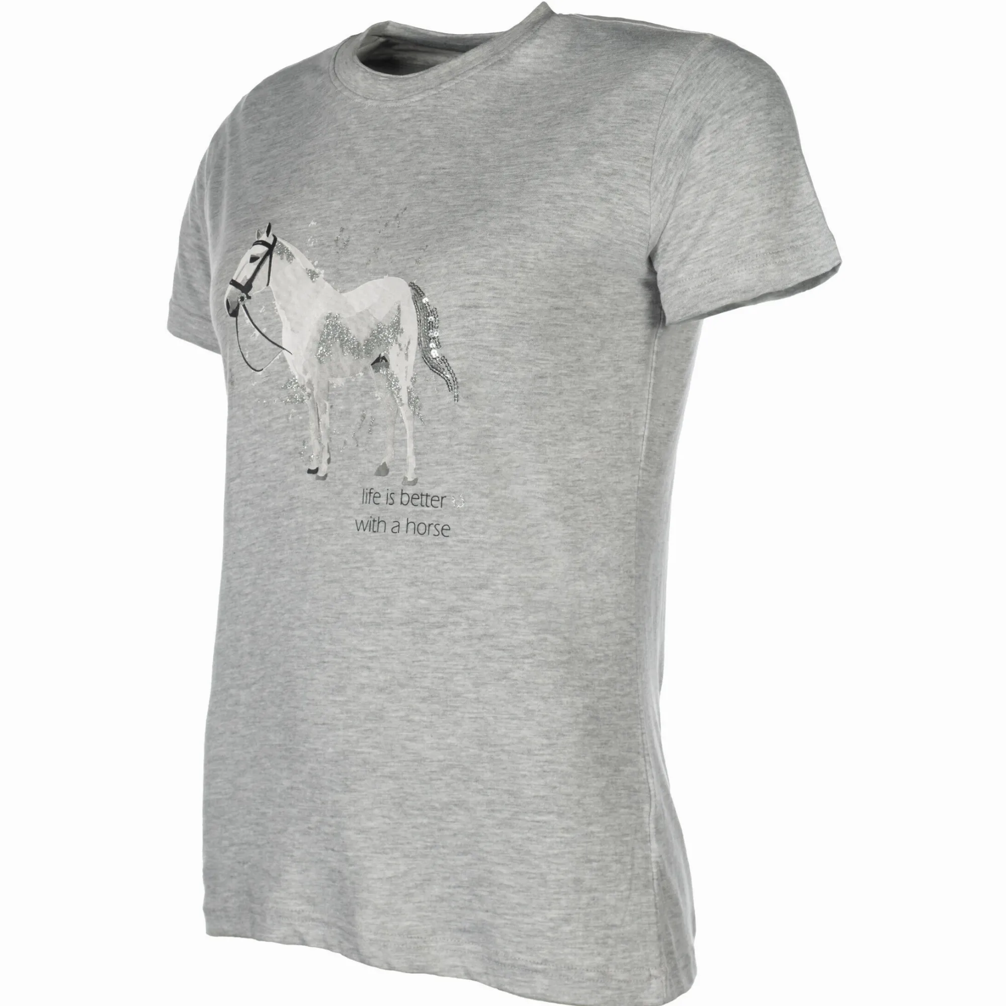 Kinder T-Shirt SPARKLE grau meliert
