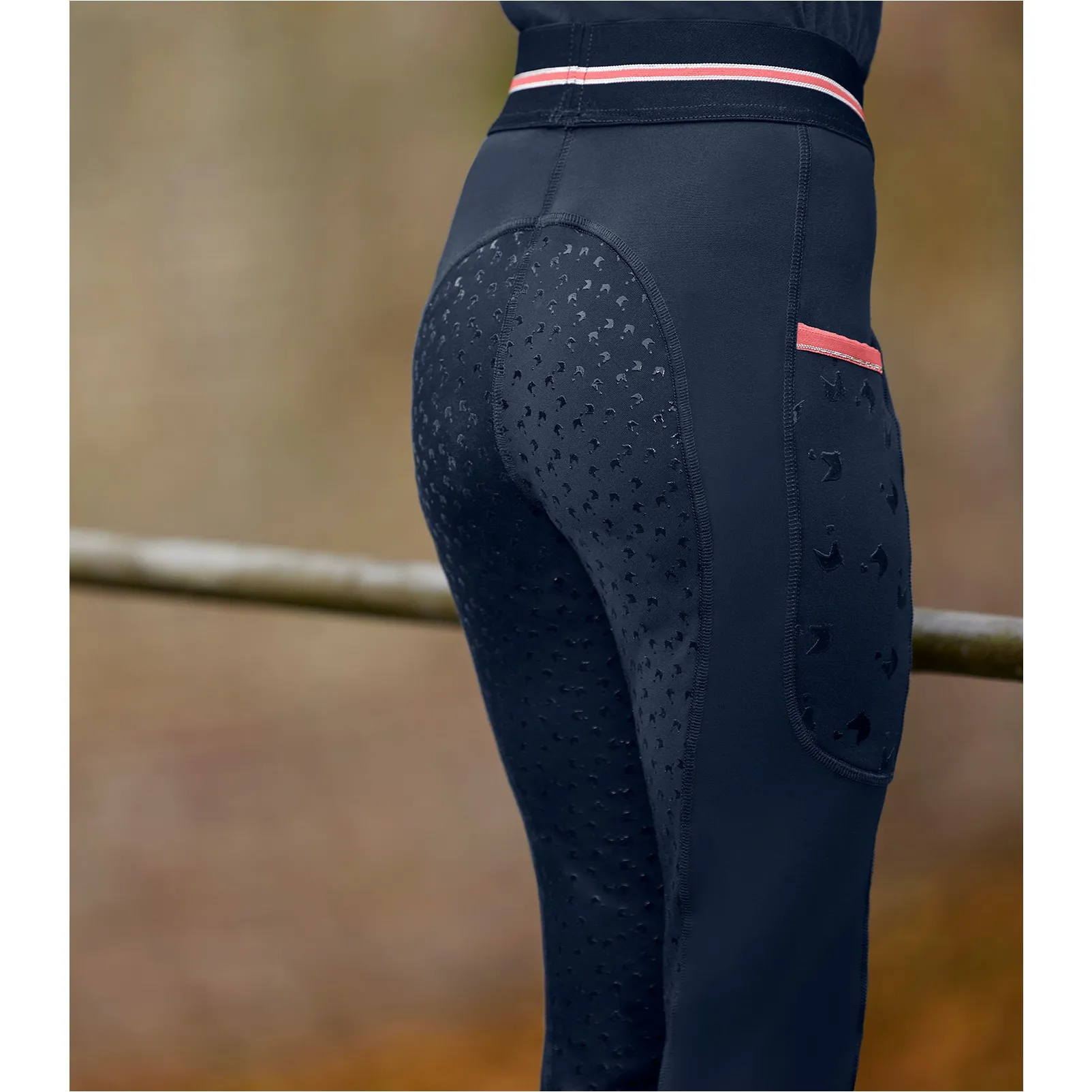 Kinder Thermo Reitleggings Silikon Vollbesatz LUCKY LENI nachtblau