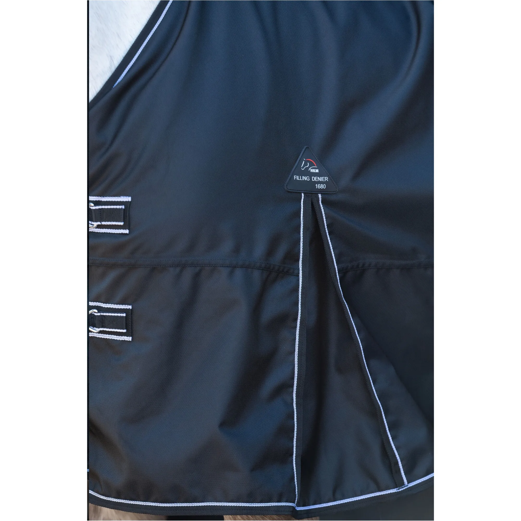 Weidedecke 300g Füllung 1680D mit Teddyfellfutter PREMIUM schwarz