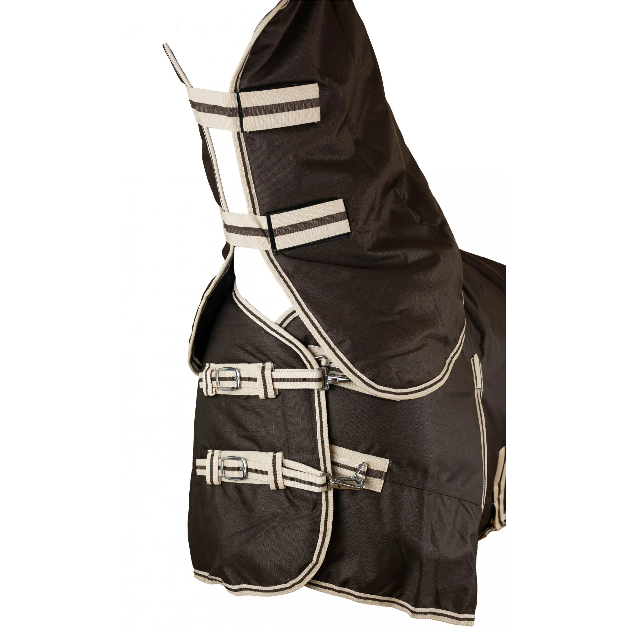 Weidedecke Full Neck Polarfleece 600D BASICLINE dunkelbraun