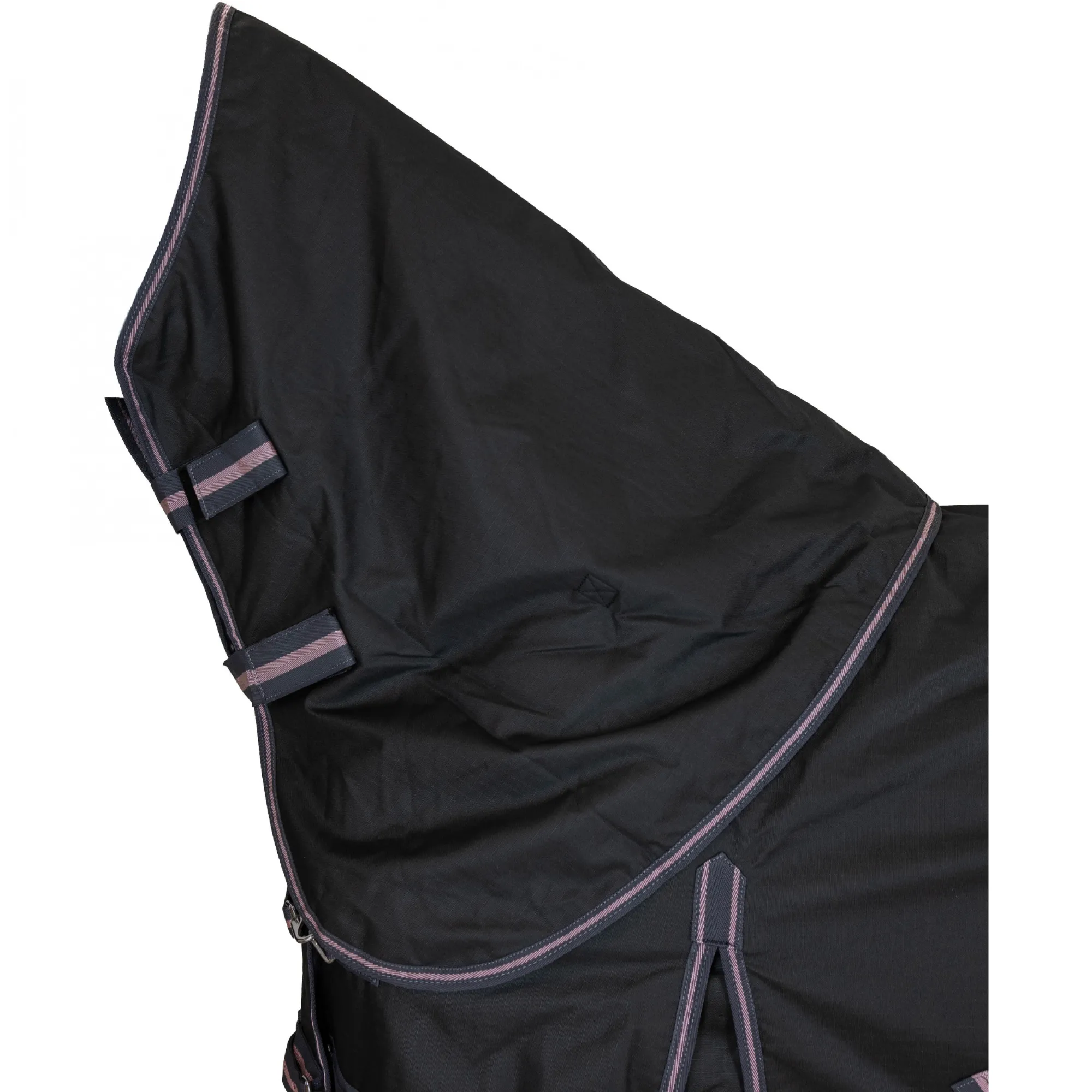 Weidedecke Full Neck Polarfleece 600D BASICLINE graphit/koralle