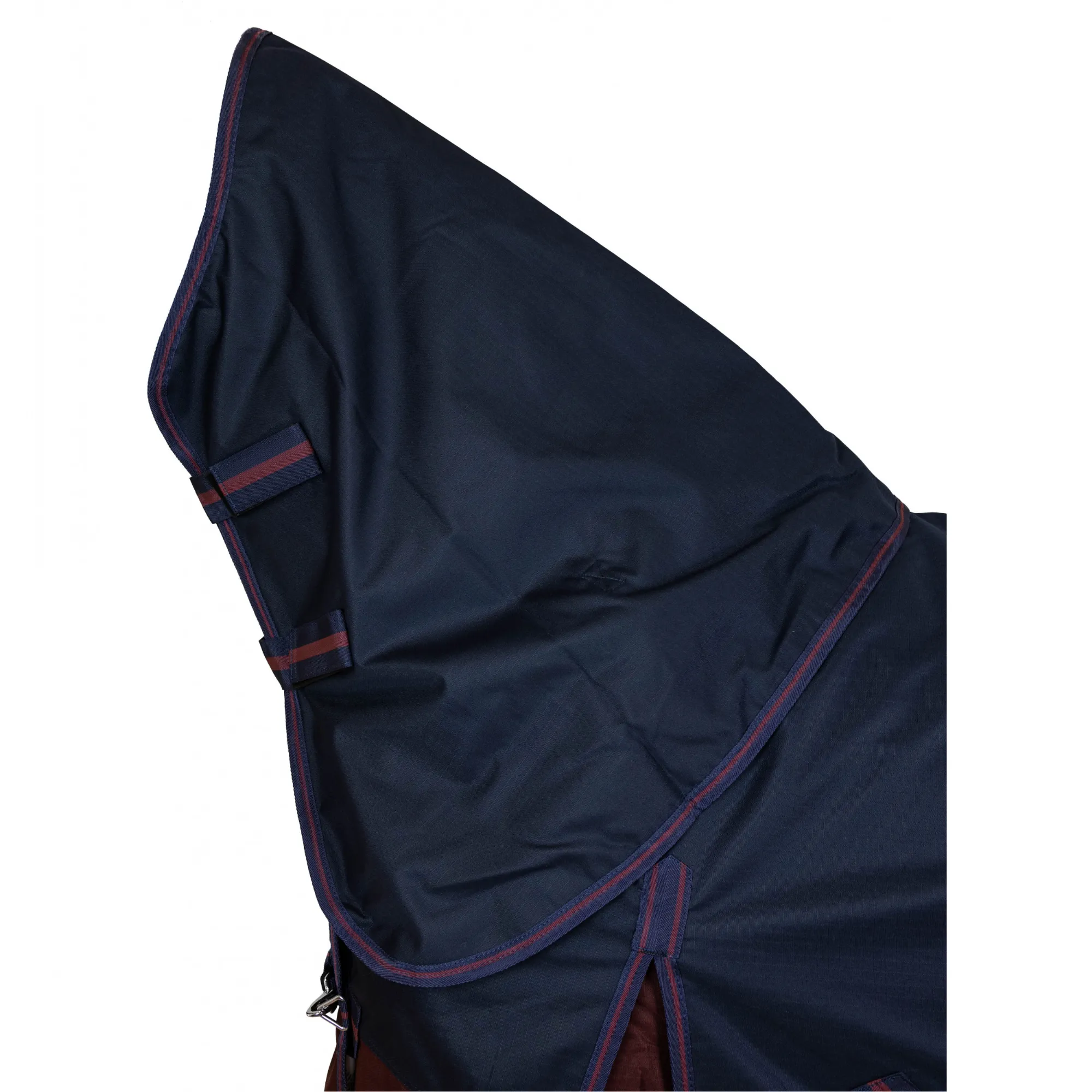 Weidedecke Full Neck Polarfleece 600D BASICLINE marine/kastanie
