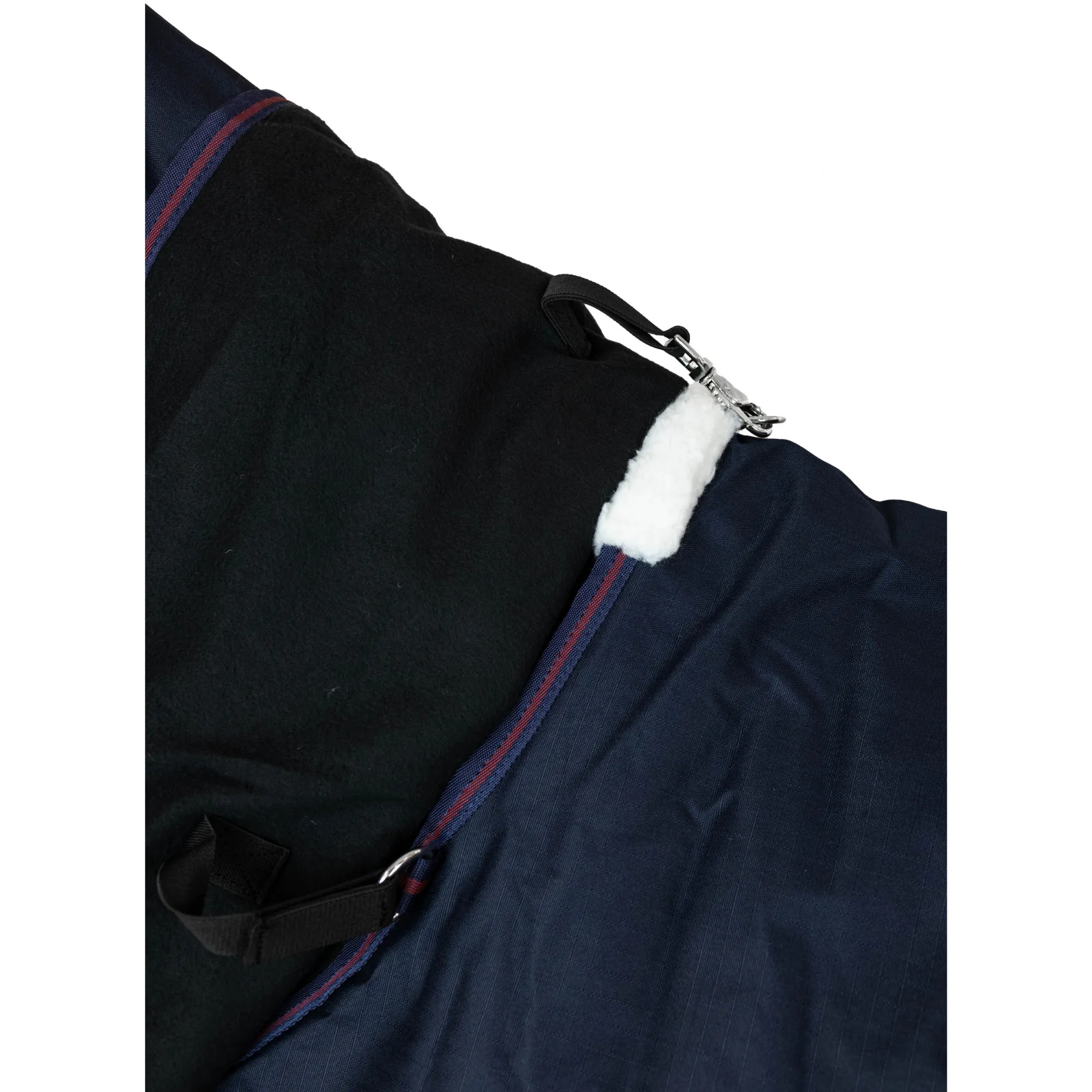 Weidedecke Full Neck Polarfleece 600D BASICLINE marine/kastanie