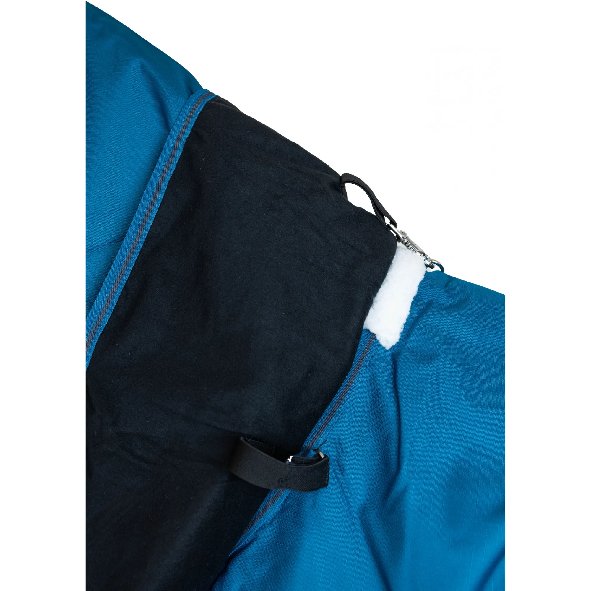 Weidedecke Full Neck Polarfleece 600D BASICLINE petrol/graphit