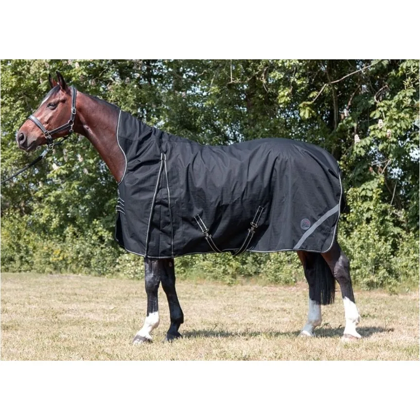 Weidedecke Highneck 1200D mit glattem Futter INNSBRUCK schwarz