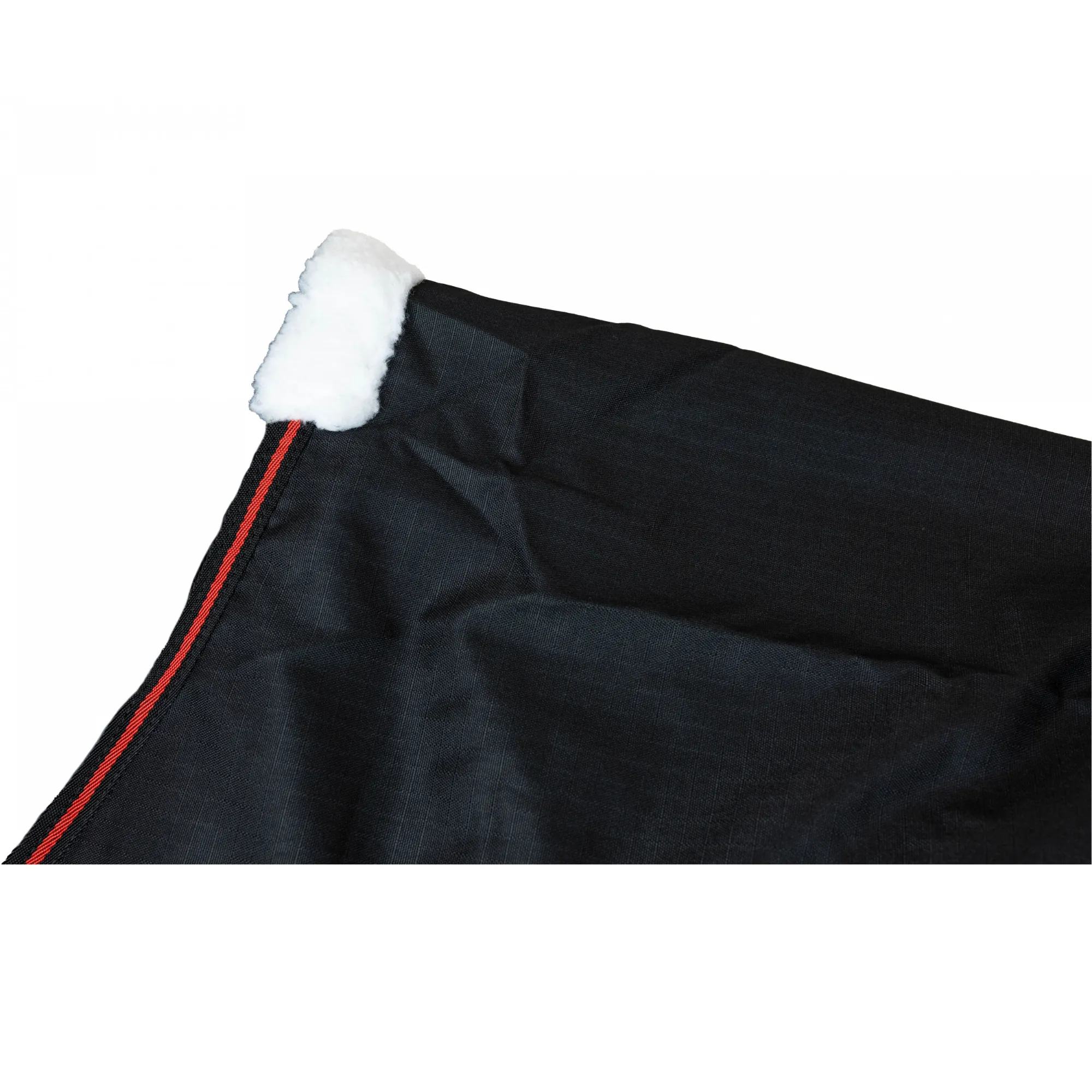 Weidedecke Polarfleece 600D BASICLINE schwarz/rot
