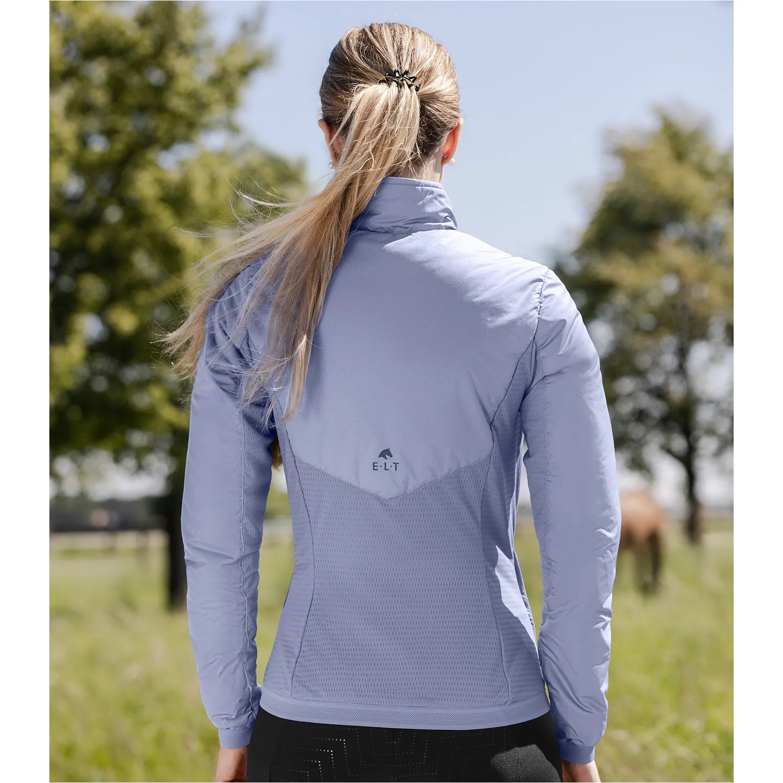 Damen Windbreaker Jacke PORTO blaugrau