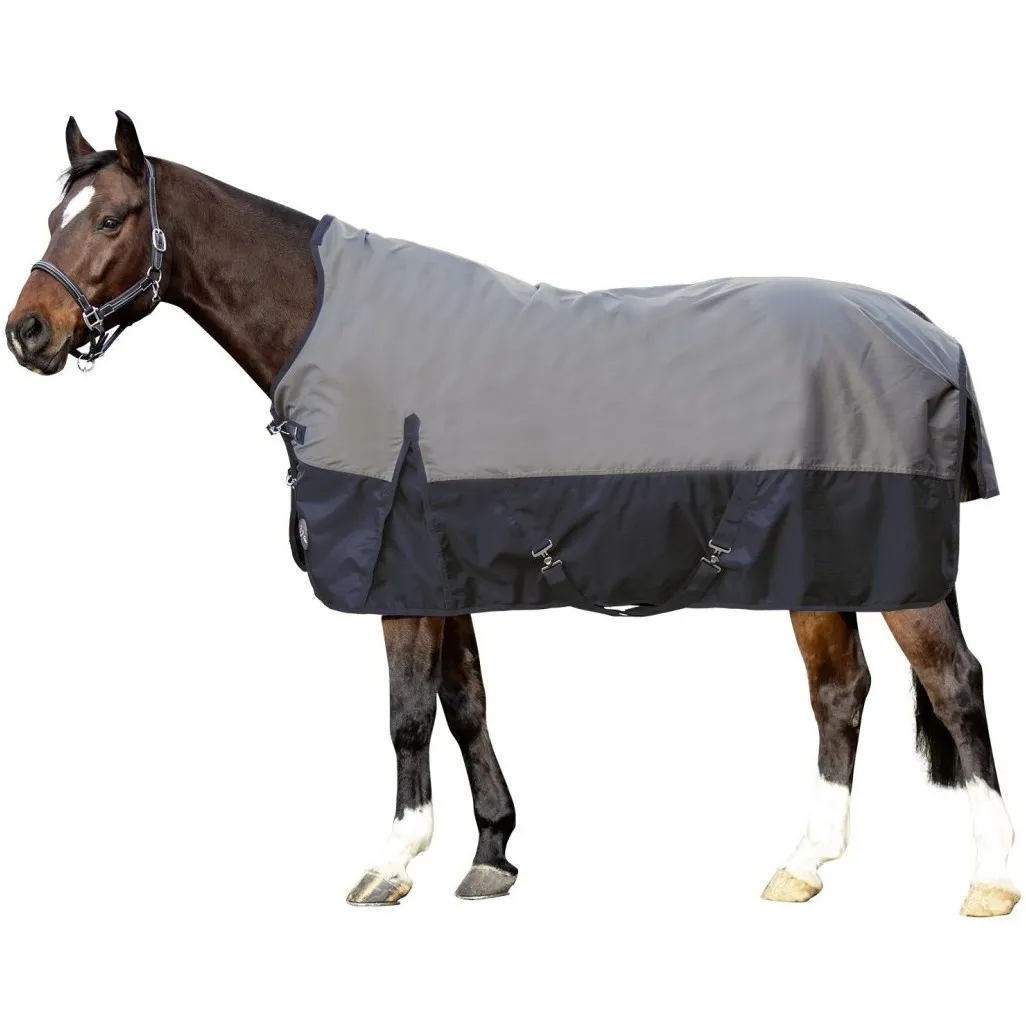 Winterdecke High Neck 100g Füllung 1680D HALIFAX grau/dunkelblau