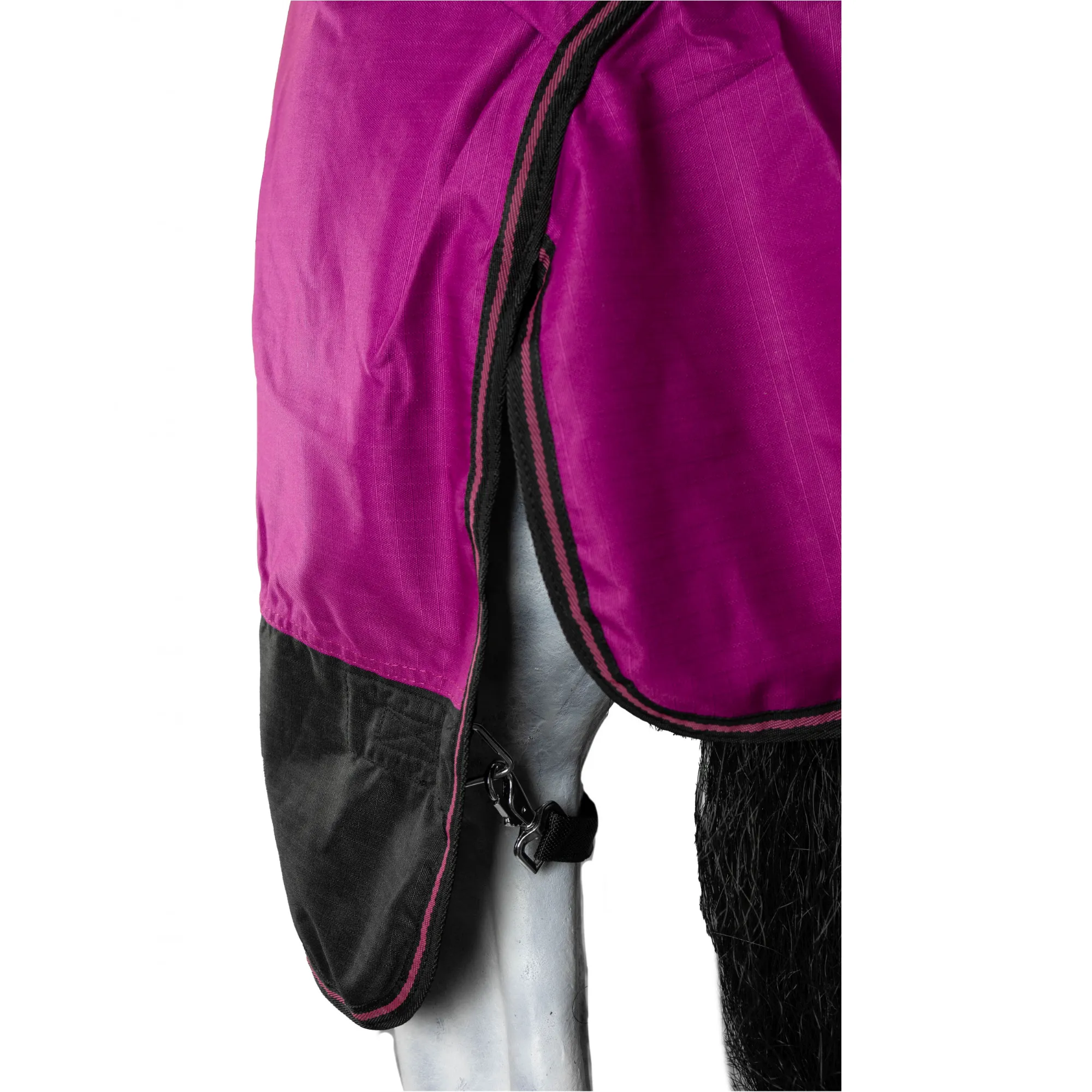 Winterdecke High Neck 100g Füllung 600D BASICLINE beere/schwarz
