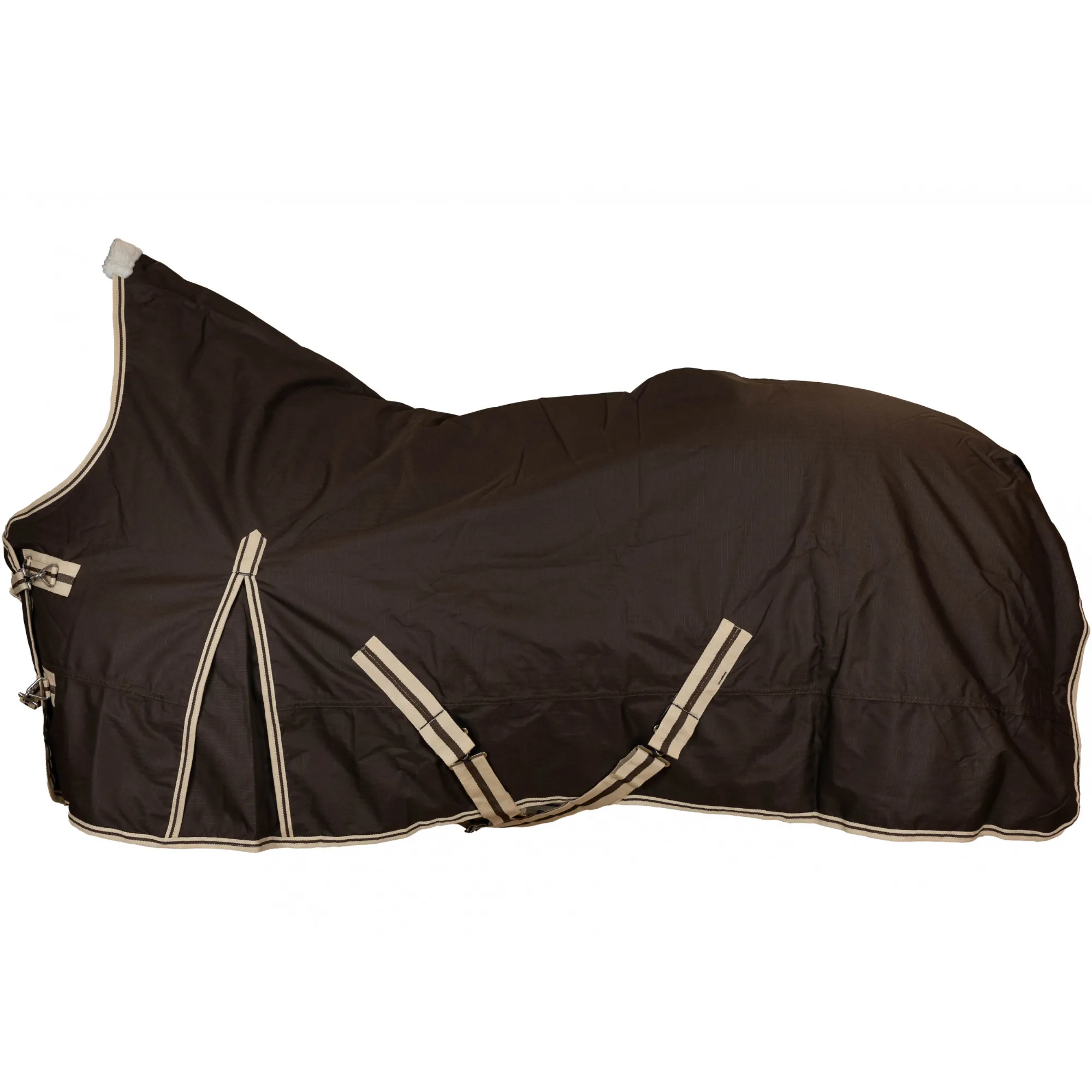 Winterdecke High Neck 200g Füllung 600D BASICLINE dunkelbraun