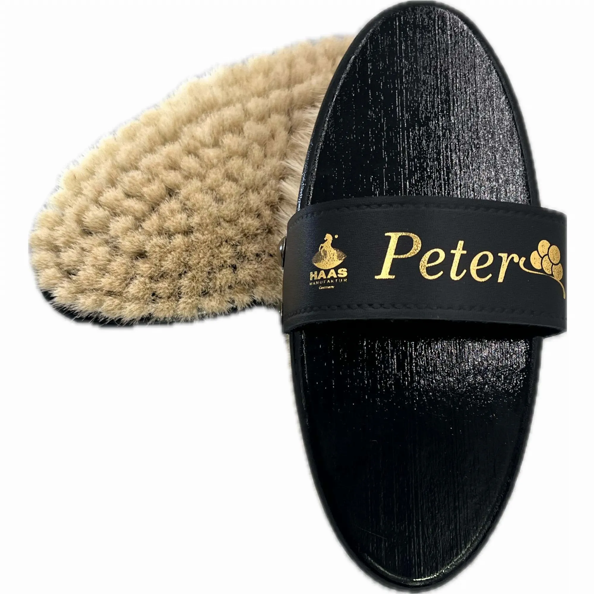 Ziegenhaarbürste Holz PETER schwarz