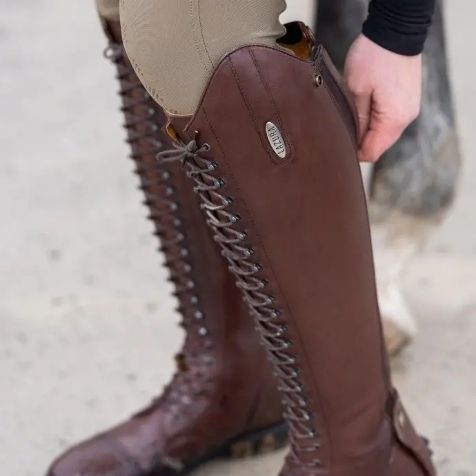 Gepflegte Lederreitstiefel